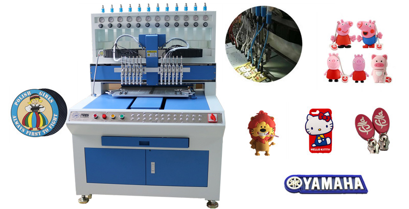 Soft PVC USB Case / Zipper Puller / Cartoon Keychain Making Machine