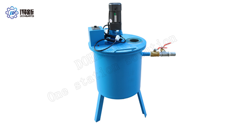 ​Vacuum barrel with stirring and vacuum pump for removing air from pvc material