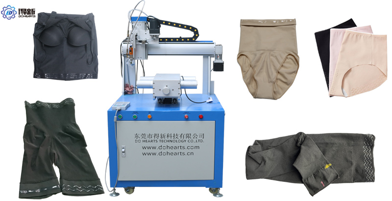 Automatic silicone coating machine for non slip underwear