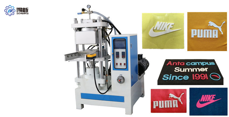 Textile Garment Fabric 3D Silicone Printing Label T Shirt Clothes Embossing Heat Transfer Press Machine