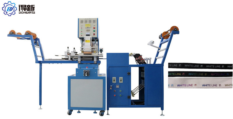 Hot stamping embossing machines for woven tape/webbing