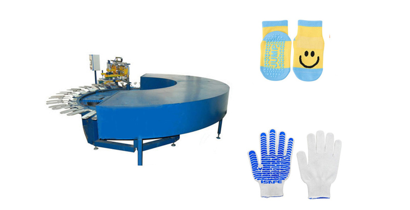 The advantages of automatic non-slip socks screen printing machine