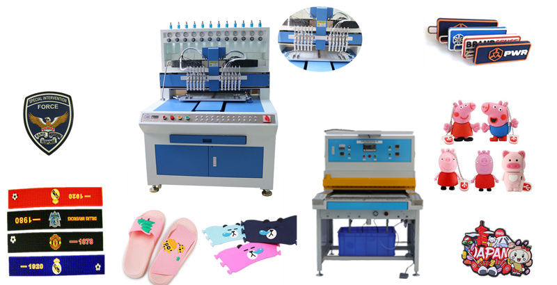 Automatic Soft PVC Fridge Magnet / Luggage Tag / Photo Frame Making Machine