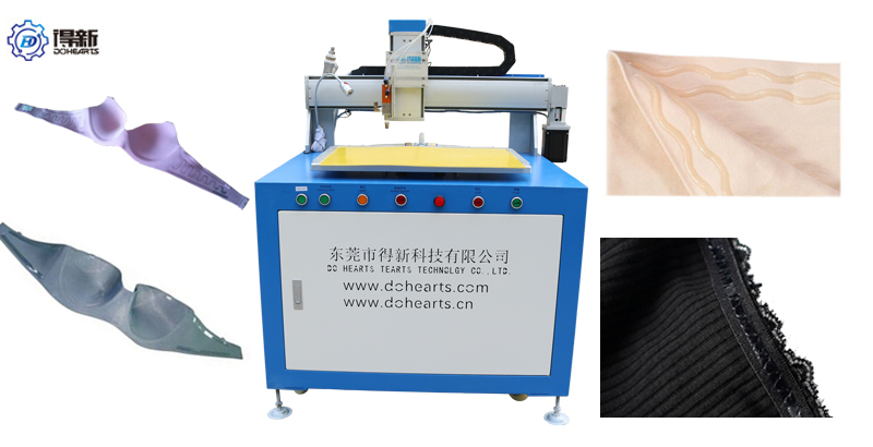 Automatic flat type silicone printing machine for underwear making non slip process